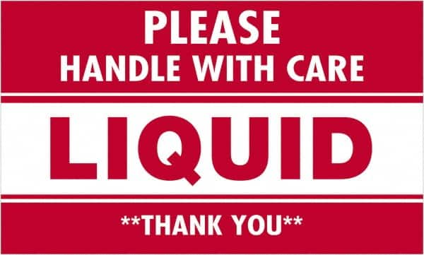 Tape Logic - 5" Long, Red/White Paper Shipping Label - For Multi-Use - Americas Industrial Supply