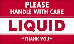 Tape Logic - 5" Long, Red/White Paper Shipping Label - For Multi-Use - Americas Industrial Supply