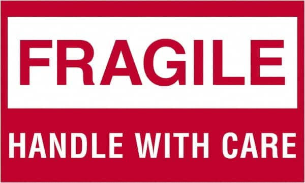 Tape Logic - 5" Long, Red/White Paper Shipping Label - For Multi-Use - Americas Industrial Supply