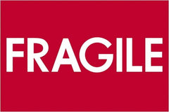 Tape Logic - 3" Long, Red/White Paper Shipping Label - For Multi-Use - Americas Industrial Supply