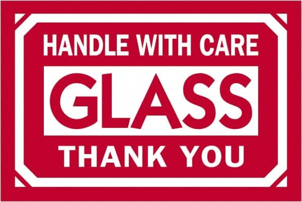 Tape Logic - 3" Long, Red/White Paper Shipping Label - For Multi-Use - Americas Industrial Supply