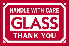 Tape Logic - 3" Long, Red/White Paper Shipping Label - For Multi-Use - Americas Industrial Supply