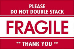 Tape Logic - 3" Long, Red/White Paper Shipping Label - For Multi-Use - Americas Industrial Supply