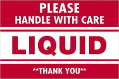 Tape Logic - 3" Long, Red/White Paper Shipping Label - For Multi-Use - Americas Industrial Supply