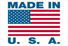 Tape Logic - 3" Long, White, Blue, & Red Paper Shipping Label - For Multi-Use - Americas Industrial Supply