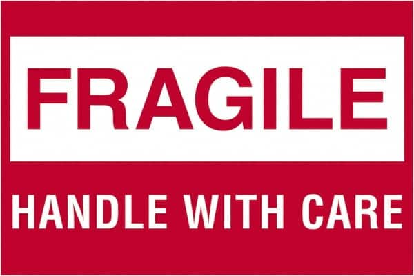 Tape Logic - 3" Long, Red/White Paper Shipping Label - For Multi-Use - Americas Industrial Supply