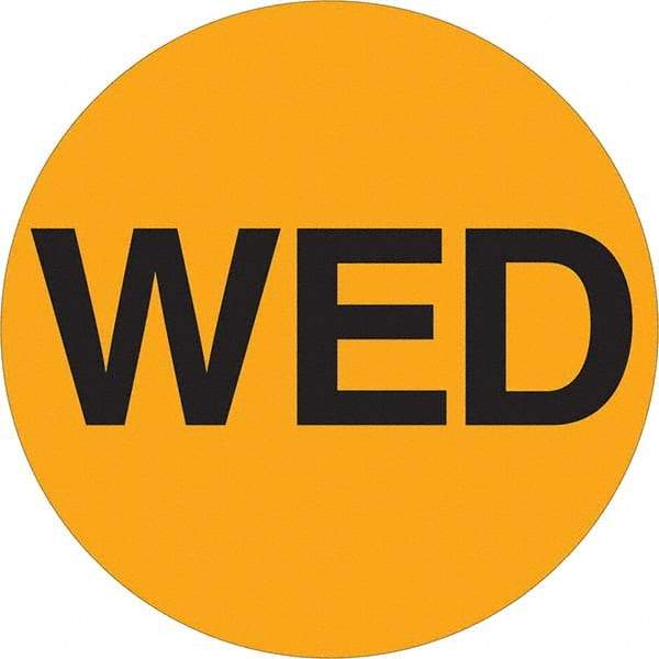 Tape Logic - 1" Long, Fluorescent Orange Paper Inventory Labels - For Multi-Use - Americas Industrial Supply