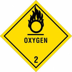 Tape Logic - 4" Long, Black & Yellow Paper D.O.T. Labels - For Multi-Use - Americas Industrial Supply