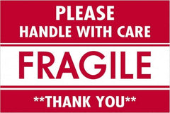 Tape Logic - 3" Long, Red/White Paper Shipping Label - For Multi-Use - Americas Industrial Supply