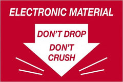 Tape Logic - 3" Long, Red/White Paper Shipping Label - For Multi-Use - Americas Industrial Supply