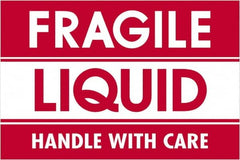 Tape Logic - 3" Long, Red/White Paper Shipping Label - For Multi-Use - Americas Industrial Supply