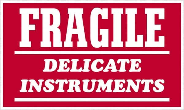 Tape Logic - 4" Long, Red/White Paper Shipping Label - For Multi-Use - Americas Industrial Supply