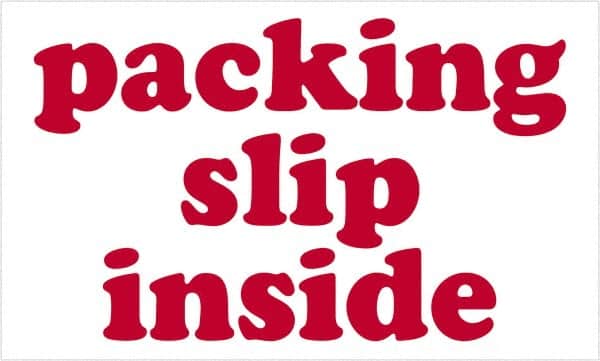 Tape Logic - 5" Long, Red/White Paper Shipping Label - For Multi-Use - Americas Industrial Supply