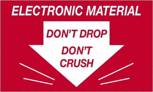 Tape Logic - 5" Long, Red/White Paper Shipping Label - For Multi-Use - Americas Industrial Supply