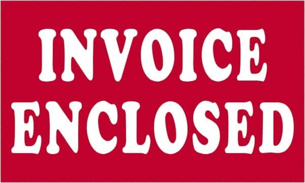 Tape Logic - 5" Long, Red/White Paper Shipping Label - For Multi-Use - Americas Industrial Supply