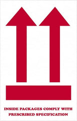 Tape Logic - 8" Long, Red/White Paper Shipping Label - For Multi-Use - Americas Industrial Supply