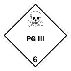 Tape Logic - 4" Long, Black/White Paper D.O.T. Labels - For Multi-Use - Americas Industrial Supply