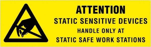 Tape Logic - 2" Long, Black & Yellow Paper Shipping Label - For Multi-Use - Americas Industrial Supply