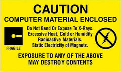 Tape Logic - 5" Long, Black & Yellow Paper Shipping Label - For Multi-Use - Americas Industrial Supply