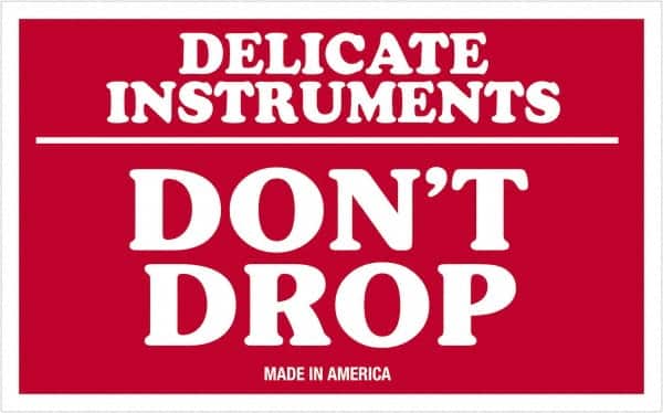 Tape Logic - 5" Long, Red/White Paper Shipping Label - For Multi-Use - Americas Industrial Supply