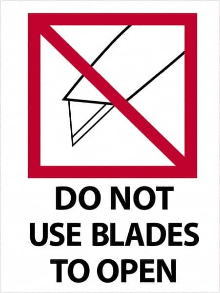 Tape Logic - 4" Long, Red, Black on White Paper Shipping Label - For Multi-Use - Americas Industrial Supply