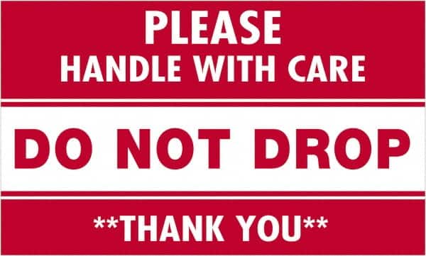 Tape Logic - 5" Long, Red/White Paper Shipping Label - For Multi-Use - Americas Industrial Supply