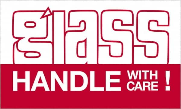 Tape Logic - 5" Long, Red/White Paper Shipping Label - For Multi-Use - Americas Industrial Supply