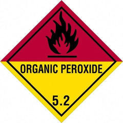 Tape Logic - 4" Long, Yellow/Red/Black/Gray Paper D.O.T. Labels - For Multi-Use - Americas Industrial Supply