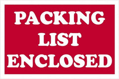 Tape Logic - 3" Long, Red/White Paper Shipping Label - For Multi-Use - Americas Industrial Supply