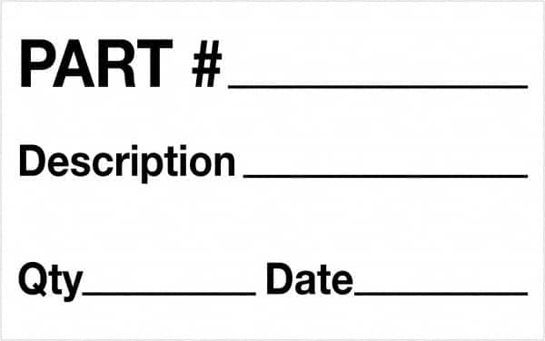Tape Logic - 2" Long, Black/White Paper Shipping Label - For Multi-Use - Americas Industrial Supply