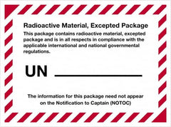 Tape Logic - 4-3/8" Long, Blue/White Paper D.O.T. Labels - For Multi-Use - Americas Industrial Supply