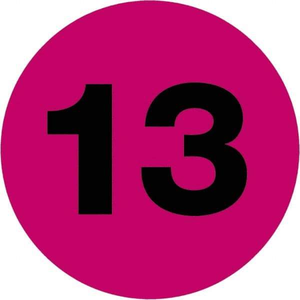 Tape Logic - 1" Long, Fluorescent Pink Paper Inventory Labels - For Multi-Use - Americas Industrial Supply