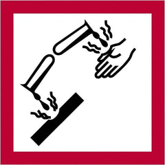 Tape Logic - 1" Long, Red, Black on White Paper D.O.T. Labels - For Multi-Use - Americas Industrial Supply