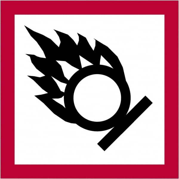 Tape Logic - 2" Long, Red, Black on White Paper D.O.T. Labels - For Multi-Use - Americas Industrial Supply