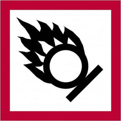 Tape Logic - 2" Long, Red, Black on White Paper D.O.T. Labels - For Multi-Use - Americas Industrial Supply