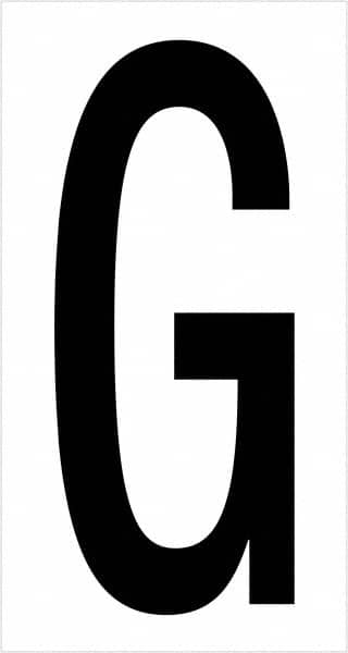 Tape Logic - 3-1/2" Long, Black/White Vinyl Letters - For Multi-Use - Americas Industrial Supply