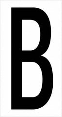 Tape Logic - 3-1/2" Long, Black/White Vinyl Letters - For Multi-Use - Americas Industrial Supply