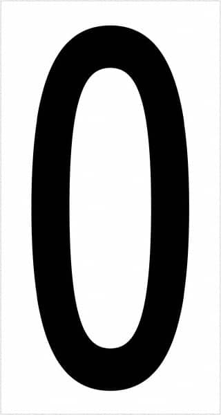 Tape Logic - 3-1/2" Long, Black/White Vinyl Letters - For Multi-Use - Americas Industrial Supply