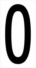 Tape Logic - 3-1/2" Long, Black/White Vinyl Letters - For Multi-Use - Americas Industrial Supply