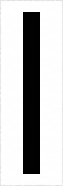 Tape Logic - 3-1/2" Long, Black/White Vinyl Letters - For Multi-Use - Americas Industrial Supply