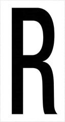 Tape Logic - 3-1/2" Long, Black/White Vinyl Letters - For Multi-Use - Americas Industrial Supply