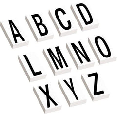 Tape Logic - 3-1/2" Long, Black/White Vinyl Letters - For Multi-Use - Americas Industrial Supply