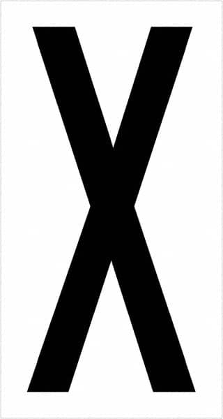 Tape Logic - 3-1/2" Long, Black/White Vinyl Letters - For Multi-Use - Americas Industrial Supply