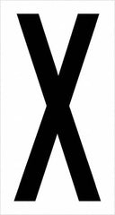 Tape Logic - 3-1/2" Long, Black/White Vinyl Letters - For Multi-Use - Americas Industrial Supply