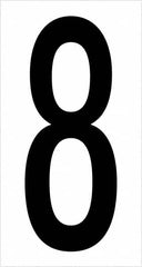 Tape Logic - 3-1/2" Long, Black/White Vinyl Numbers - For Multi-Use - Americas Industrial Supply