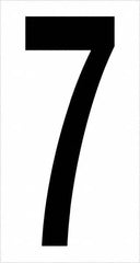 Tape Logic - 3-1/2" Long, Black/White Vinyl Numbers - For Multi-Use - Americas Industrial Supply