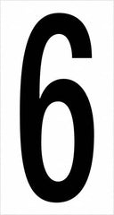 Tape Logic - 3-1/2" Long, Black/White Vinyl Numbers - For Multi-Use - Americas Industrial Supply