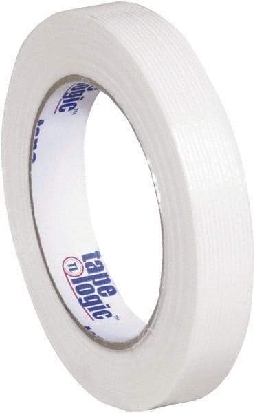 Tape Logic - 3/4" x 60 Yd Clear Hot Melt Adhesive Strapping Tape - Polypropylene Film Backing, 3.9 mil Thick, 100 Lb Tensile Strength - Americas Industrial Supply