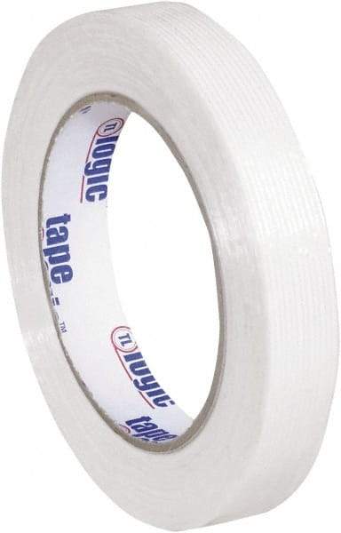 Tape Logic - 3/4" x 60 Yd Clear Hot Melt Adhesive Strapping Tape - Polypropylene Film Backing, 4.3 mil Thick, 156 Lb Tensile Strength - Americas Industrial Supply