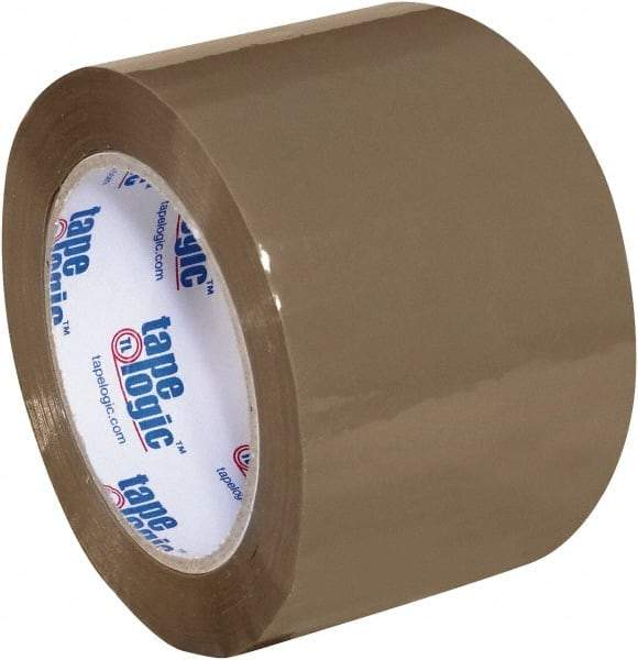 Tape Logic - 3" x 110 Yd Tan Acrylic Adhesive Packaging Tape - Polypropylene Film Backing, 1.8 mil Thick, 18 Lb Tensile Strength - Americas Industrial Supply